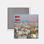 zAT012 SANKT PELTENオーストリア、冷蔵庫 マグネット (正面/裏面)