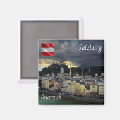 zAT013 SALZBURGオーストリア – 冷蔵庫 マグネット (正面/裏面)