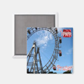 zAT014 WIEN PRATERオーストリア、冷蔵庫 マグネット (正面/裏面)