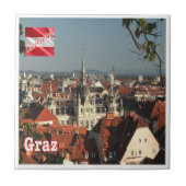 zAT015 GRAZオーストリア， タイル (正面)