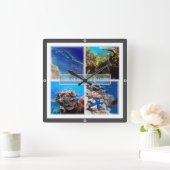 zAU011 THE 素晴らし BARRIEF（オーストラリア） スクエア壁時計 (ホーム)