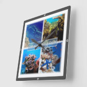 zAU011 THE 素晴らし BARRIEF（オーストラリア） スクエア壁時計 (傾斜)