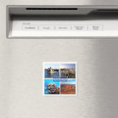 zAU015 AUSTRALIA，モザイク，オセアニア，冷蔵庫 マグネット (インサイチュ (食洗機))