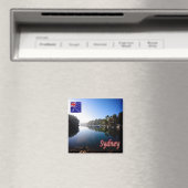 zAU021 SYDNEY, Bay, Australia, Oceania,冷蔵庫 マグネット (インサイチュ (食洗機))