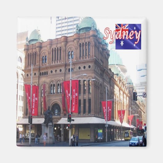 zAU024 SYDNEY，オーストラリア，オセアニア，冷蔵庫 マグネット (正面)