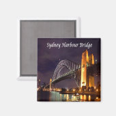 zAU034 SYDNEY, HARBOR BRIDGE，オーストラリア，冷蔵庫 マグネット (正面/裏面)
