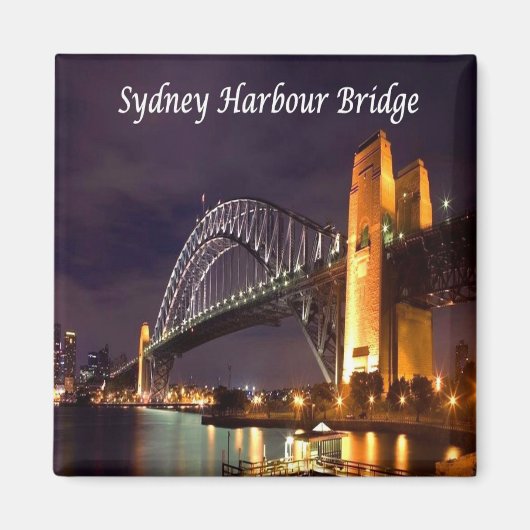 zAU034 SYDNEY, HARBOR BRIDGE，オーストラリア，冷蔵庫 マグネット (正面)