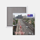 zAU035 SYDNEY, HARBOR BRIDGE，オーストラリア，冷蔵庫 マグネット (正面/裏面)