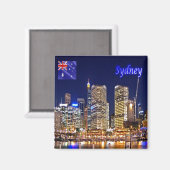 zAU036 SYDNEY, Darling Harbor,オーストラリア,冷蔵庫 マグネット (正面/裏面)