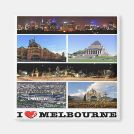 zAU038 MELBOURNE I Love, Australia, Oceania, Fridg マグネット