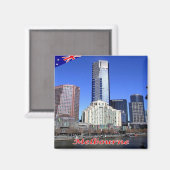 zAU044 MELBOURNE,オーストラリア,オセアニア, マグネット (正面/裏面)