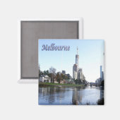 zAU062 MELBOURNE，オーストラリア，オセアニア，冷蔵庫 マグネット (正面/裏面)