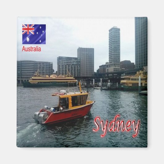 zAU068 MELBOURNE,オーストラリア,オセアニア,冷蔵庫 マグネット (正面)