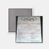 zAU080 1956 XVIオリンピアドメルボルン,冷蔵庫 マグネット (正面/裏面)