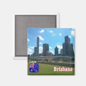 zAU084 BRISBANE,オーストラリア,オセアニア,冷蔵庫 マグネット (正面/裏面)