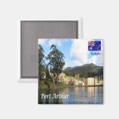 zAU088 PORT ARTHUR，オーストラリア，オセアニア，冷蔵庫 マグネット (正面/裏面)