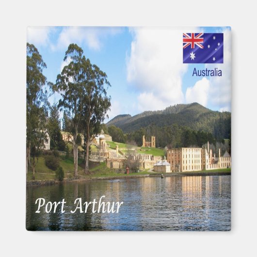 zAU088 PORT ARTHUR，オーストラリア，オセアニア，冷蔵庫 マグネット (正面)