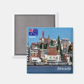 zAU093 NEW CASTLE，オーストラリア，オセアニア，冷蔵庫 マグネット (正面/裏面)