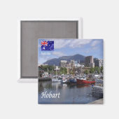 zAU096 HOBART, Harbor，オーストラリア，オセアニア，冷蔵庫 マグネット (正面/裏面)