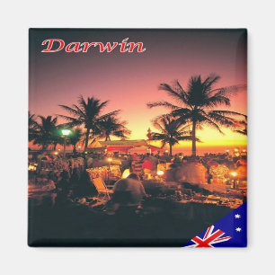 zAU100 DARWIN by Night,オーストラリア,オセアニア,冷蔵庫 マグネット