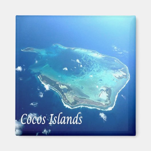 zAU101 COCOS ISLAND,オーストラリア,オセアニア,冷蔵庫 マグネット (正面)