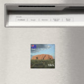 zAU109 ULURU, Ayers Rock，オーストラリア，冷蔵庫 マグネット (インサイチュ (食洗機))