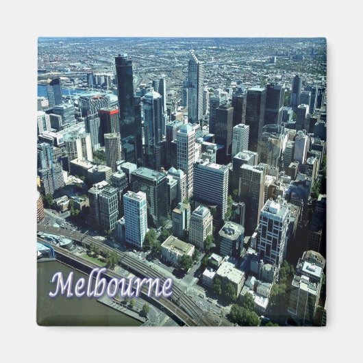 zAU111 MELBOURNE,オーストラリア,オセアニア,冷蔵庫 マグネット (正面)