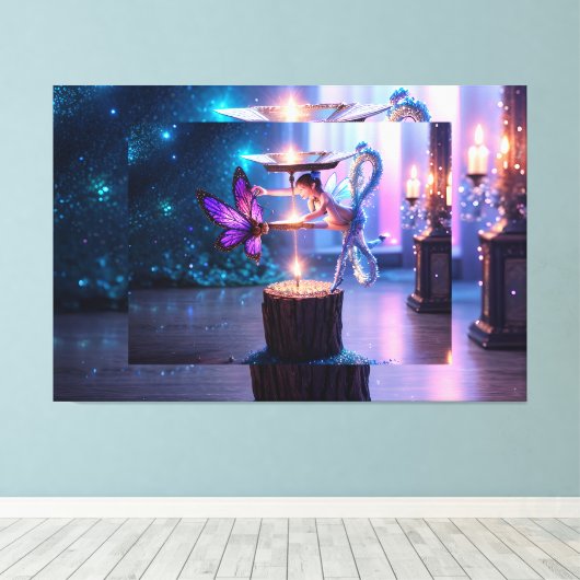 Zauber Fee キャンバスプリント (インサイチュ (ウッドフロア))