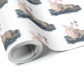 Zauberhaftes Weihnachtsgeschenkpapier mit Pferd ラッピングペーパー (ロールコーナー)