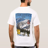 Zauchenseeのスキー区域18x24 Tシャツ (裏面)