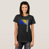 Zavidovici Bosnia Flag For Bosnian Men Women Kids Tシャツ (正面フル)