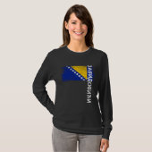 Zavidovici Bosnia Flag For Bosnian Men Women Kids Tシャツ (正面フル)