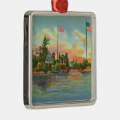 Zavikonの島の眺め メタルオーナメント (右)