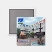 zAW010 ORANJESTAD, Aruba，アメリカ，冷蔵庫 マグネット (正面/裏面)