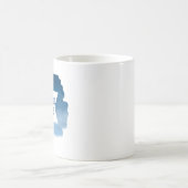 "Zaydee to be"新しいユダヤおもしろい人のおじいちゃん水色 コーヒーマグカップ (中央)