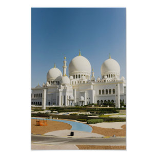Zayed Grand Mosque、アブダビ教主 フォトプリント