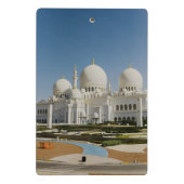 Zayed Grand Mosque、アブダビ教主 ミニクリップボード (裏面)