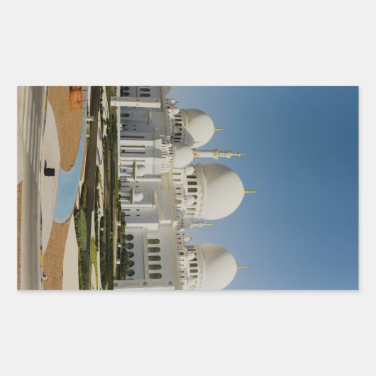 Zayed Grand Mosque、アブダビ教主 長方形シール (正面)