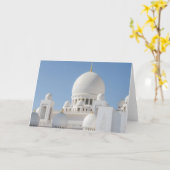 Zayed Grand Mosque Blank教主の挨拶状 カード (黄色い花)