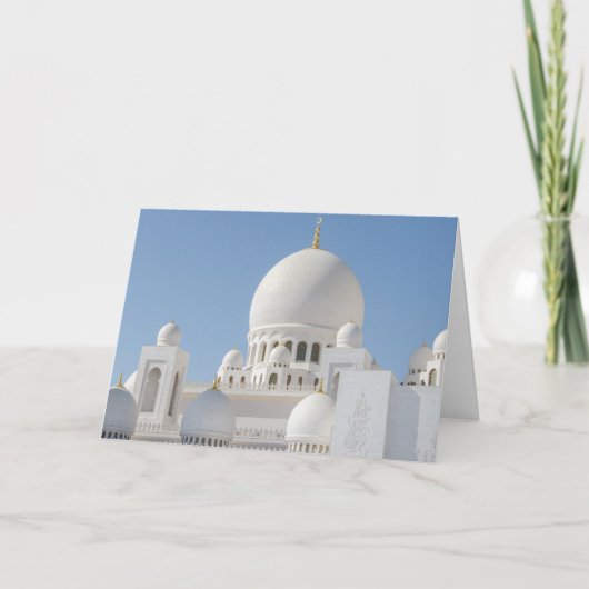 Zayed Grand Mosque Blank教主の挨拶状 カード (正面)