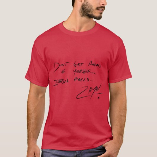 ZAYN MALIK ICARUS FALL サイン入り Tシャツ (正面)