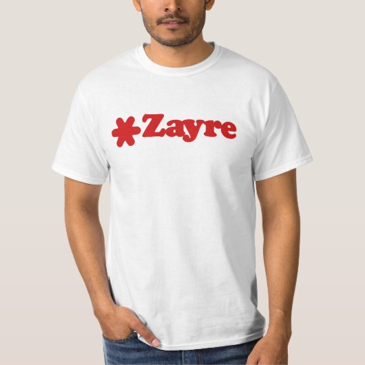 Zayreの価値Tシャツ Tシャツ (正面)