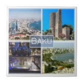 zAZ004 BAKU,アゼルバイジャン,アジア, タイル (正面)