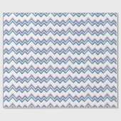 Zaza Chevron Wave in Pink and Deep Aqua ラッピングペーパー (フラット)