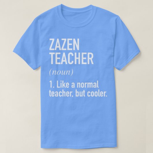 Zazen先生定義 Tシャツ (デザイン正面)