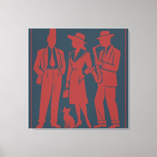 Zazous Gift Tag キャンバスプリント (正面)