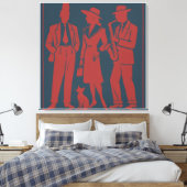 Zazous Gift Tag キャンバスプリント (インサイチュ (寝室))