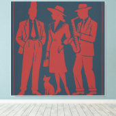 Zazous Gift Tag キャンバスプリント (インサイチュ (ウッドフロア))