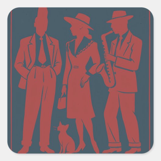 Zazous Gift Tag スクエアシール (正面)