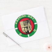 zazpiak bat sticker ラウンドシール (封筒)